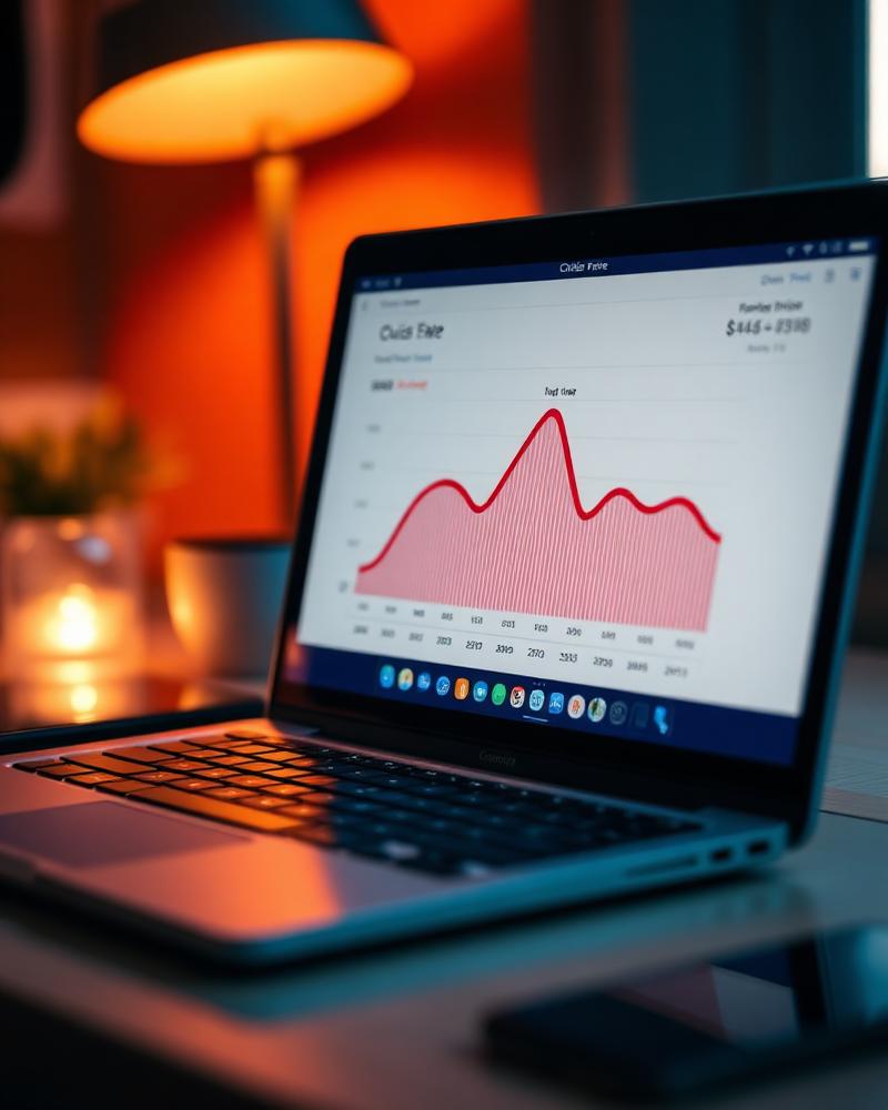 Cruise fare price chart being monitored for price drops