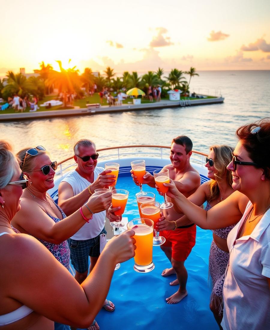 Sea day cheers.