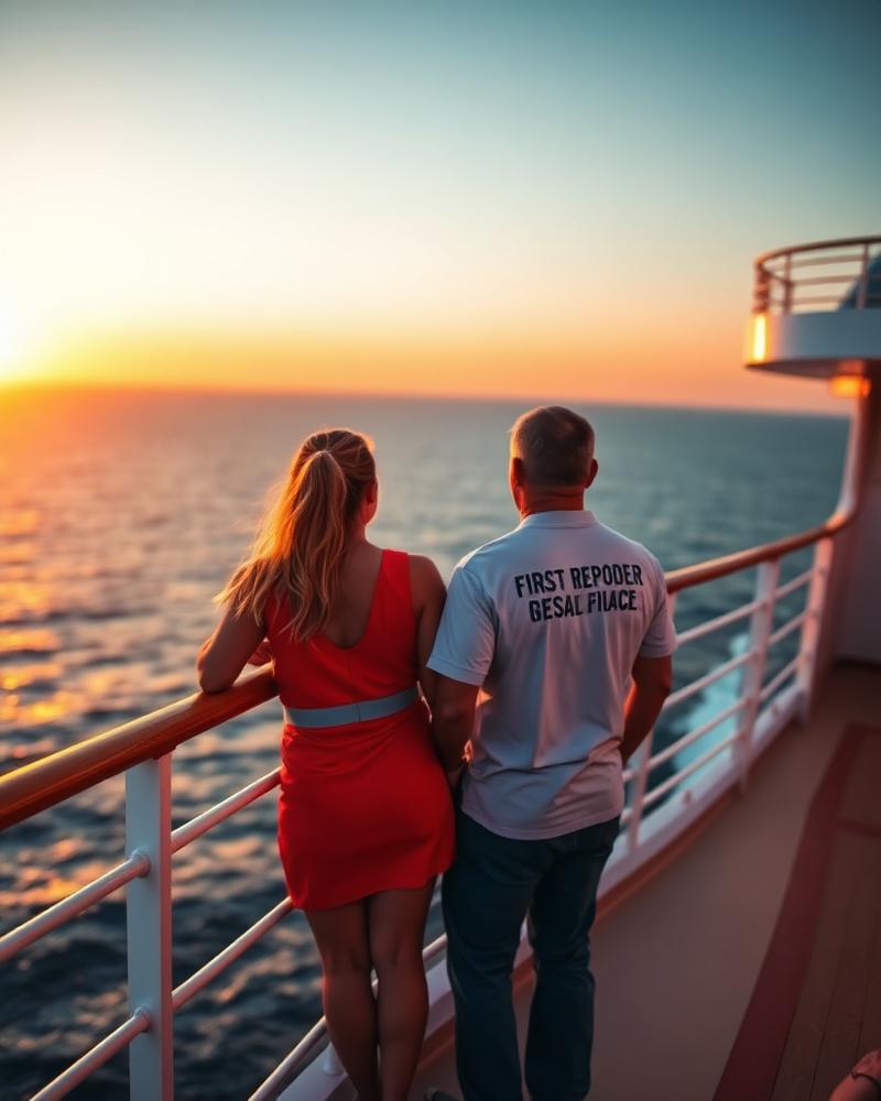 Cruise ship casting off from a Florida port